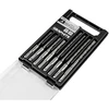 Grąžtas Graphite Rinkinys SDS Plus dvigubų spiralinių betono grąžtų rinkinys: 5, 6, 8, 10 x 110 mm, 5, 6, 8, 10 x 160 mm