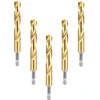 Proedge Grąžtas metalui Milwaukee SHOCKWAVE Raudonas; HSS-G Ti; HEX; 12,5 mm; 5 vnt.