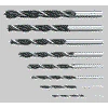 Grąžtas Medžio grąžtai TOP TOOLS 3-10 mm, 8 vnt. rinkinys