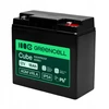 Green Cell Žalias Cell AGM VRLA 12V 18Ah akumuliatorius kasykloms, žaislams, kameroms (181x77x167mm)