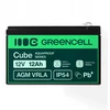 Green Cell Žalias Cell Greencell AGM VRLA 12V 12Ah nereikalinga priežiūra akumuliatorius kasos aparatui, žaislams, kamerai (152x99x100mm)