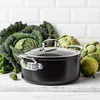 Green Pan Žalias Pan Greenpan GreenPan Barcelona Pro Puodas 24cm Juodas