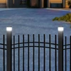 „GreenBlue“ saulės energija varomas LED stulpinis šviestuvas, 100 x 100 mm, voko formos stogelis, 3200 K, GB128 WW