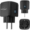 „GreenBlue“ nuotolinio valdymo „WiFi“ lizdas, „Android“ / „iOS“ / „Alexa“ / „Google Home“, laikmatis, vatmetras, maks. 16 A / 3840 W, GB735 B