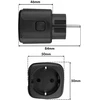 „GreenBlue“ nuotolinio valdymo „WiFi“ lizdas, „Android“ / „iOS“ / „Alexa“ / „Google Home“, laikmatis, vatmetras, maks. 16 A / 3840 W, GB735 W