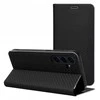 Dėklas Greengo Oem LUNA Book Carbon skirtas Xiaomi Redmi Note 14 4G (GLOBAL - 164,84mm x 78,15mm x 8,16mm) juodos spalvos