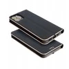 Dėklas Oem LUNA Book Gold skirtas Xiaomi Redmi Note 14 4G (GLOBAL - 164,84mm x 78,15mm x 8,16mm) juodos spalvos