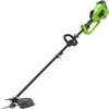Greenworks styginė žoliapjovė ir krūmapjovė viename 40V GD40BCK4 (su 4Ah akumuliatoriumi)