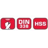 Grąžtas Wiertło do metalu hss din338 szlif. 3.4mm vnt.1 proline