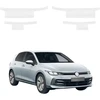 GrizzGlass Balta techninė danga HeavyDuty Baltas ant slenksčių, skirta Volkswagen Golf 8 Variant (2024-2026) [4w1]