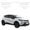 GrizzGlass Balta techninė danga HeavyDuty Baltas ant slenksčių, skirtų Renault Captur (2024-2026) [4in1] (GRZ21890)