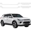 GrizzGlass Bespalvė techninė danga HeavyDuty Clear ant slenksčių, skirta SsangYong Korando (2023-2026) [4w1] (GRZ21098)