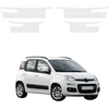 GrizzGlass Bespalvė techninė danga HeavyDuty Clear slenkstinėms plokštėms, skirta Fiat Panda 3 Hatchback 5D (2011-2016) [4w1] (GRZ20830)