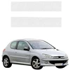GrizzGlass Bespalvė techninė danga HeavyDuty Clear bagažinės slenksčiui, skirta Peugeot 206 (1998-2009) (GRZ20849)