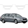 GrizzGlass Bespalvė techninė danga HeavyDuty Clear ant slenksčių, skirtų Skoda Superb 2 Kombi (2009-2013) [4w1] (GRZ21049)