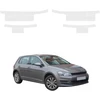 GrizzGlass Bespalvė techninė danga HeavyDuty Clear ant slenksčių, skirtų Volkswagen Golf 7 Hatchback 5D (2012-2020) [4w1] (GRZ21188)