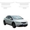 GrizzGlass bespalvė techninė danga HeavyDuty Clear slenksčiams, skirtiems Honda Civic 8 Hatchback 5D (2009-2011) [4w1] (GRZ21078)