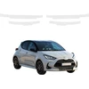 GrizzGlass Bespalvė techninė danga HeavyDuty Clear slenksčiams, skirta Toyota Yaris HEV (2020-2026) [4w1] (GRZ21140)