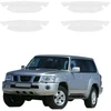 GrizzGlass Bespalvė techninė danga HeavyDuty Clear po rankenomis, skirta Nissan Patrol Y61 (1997-2009) [4w1] (GRZ22146)