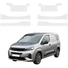 GrizzGlass Bespalvė techninė danga HeavyDuty Clear ant slenksčių su įdubimais, skirta Opel Combo Cargo (2018-2026) [6w1] (GRZ22715)