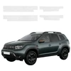 GrizzGlass bespalvė techninė HeavyDuty Clear danga slenksčiams, skirta Dacia Duster (2024-2026) [4in1] (GRZ20841)
