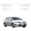 GrizzGlass Bespalvė techninė danga HeavyDuty Clear ant slenksčių, skirta Toyota Auris (2012-2015) [4in1] (GRZ20996)