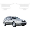 GrizzGlass bespalvė techninė HeavyDuty Clear danga slenksčiams, skirta Škoda Octavia 2 kombi (2004-2008) [4w1] (GRZ21028)