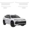 GrizzGlass Bespalvė techninė danga HeavyDuty Clear ant slenksčių, skirta Volkswagen Tiguan (2023-2026) [4w1] (GRZ21570)