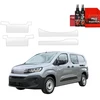 GrizzGlass Bespalvė apsauginė plėvelė BodyShield ant slenksčių su įdubimais, skirta Peugeot Partner (2018-2026) [4w1] (GRZ22689)