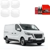 GrizzGlass Bespalvė apsauginė plėvelė BodyShield po rankenomis, skirta Nissan Primastar 2 Facelift (2021-2026) [4w1] (GRZ22738)