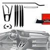 GrizzGlass Plėvelė vidaus apdailai PianoSkin Juodas Glossy, skirta Skoda Octavia 4 13'' Facelift (2024-2026) [11w1] (GRZ19723)