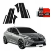 GrizzGlass Karboninė plėvelė ant statramsčių BodyShield, skirta Renault Clio (2020-2024) [8w1]