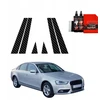 GrizzGlass Karboninė plėvelė ant statramsčių BodyShield, skirta Audi A4 B8 Sedan Facelifting (2011-2015) [6w1]