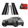„GrizzGlass“ anglies pluošto folija „Alfa Romeo Giulia“ (2023–2025 m.) automobilio statramsčiams [6 viename]