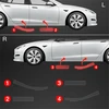 GrizzGlass Apsauginė plėvelė ant slenksčių BodyShield, skirta Tesla Model S (2023-2025) [4w1]