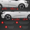 GrizzGlass Apsauginė plėvelė ant slenksčių GrizzGlass BodyShield, skirta Opel Grandland (2021-2024) [4w1]