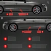 GrizzGlass Apsauginė plėvelė ant slenksčių GrizzGlass BodyShield, skirta Audi A4 Avant (2019-2024) [4w1]