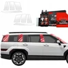 GrizzGlass Apsauginė plėvelė ant stulpelių BodyShield, skirta Hyundai Santa Fe (2023-2025) [10w1]