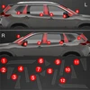 GrizzGlass Apsauginė plėvelė ant statramsčių GrizzGlass BodyShield, skirta Nissan X-Trail Facelift (2024-2025) [12w1]