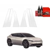 GrizzGlass Apsauginė plėvelė ant stulpelių GrizzGlass BodyShield, skirta Kia EV6 (2025-2026) [6w1]