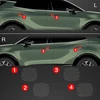 GrizzGlass Apsauginė plėvelė po rankenomis GrizzGlass BodyShield, skirta Kia Sportage 5 (2021-2025) [4w1]