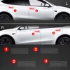 GrizzGlass Apsauginė plėvelė po rankenomis GrizzGlass BodyShield, skirta Tesla Model Y Juniper (2024-2025) [4w1]