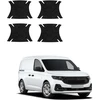 GrizzGlass juoda techninė danga HeavyDuty Juodas po rankenėlėmis, skirta Ford Transit Connect (2022-2026) [4w1] (GRZ22076)