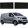 GrizzGlass Juoda techninė danga HeavyDuty Juodas priekinėms slenksčių plokštėms be įdubos, skirtas Peugeot Expert (2024-2026) [2v1] (GRZ22191)