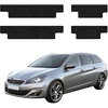 GrizzGlass Juoda techninė danga HeavyDuty Juodas ant slenksčių, skirtų Peugeot 308 Kombi (2013-2021) [4w1] (GRZ20397)