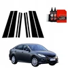 GrizzGlass Juoda plėvelė statramsčiams BodyShield, skirta Mazda 6 2 Sedan 4D (2010-2013) [8w1]