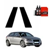 GrizzGlass Juoda plėvelė stulpams GrizzGlass BodyShield, skirta Audi A3 8P Hatchback 3D Facelift (2008-2013) [2w1]