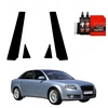GrizzGlass Juoda plėvelė stulpams GrizzGlass BodyShield, skirta Audi A4 B7 Sedan (2004-2008) [4w1]