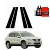 GrizzGlass Juoda plėvelė stulpams BodyShield, skirta Volkswagen Tiguan 5D (2007-2011) [4w1]