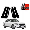 GrizzGlass Juoda plėvelė stulpams BodyShield, skirta BMW 5 Sedan G60 520i (2024-2025) [6w1]